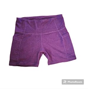 Purple Biker Athletic Shorts 💜 Baleaf Medium Pockets Yoga Booty shorts